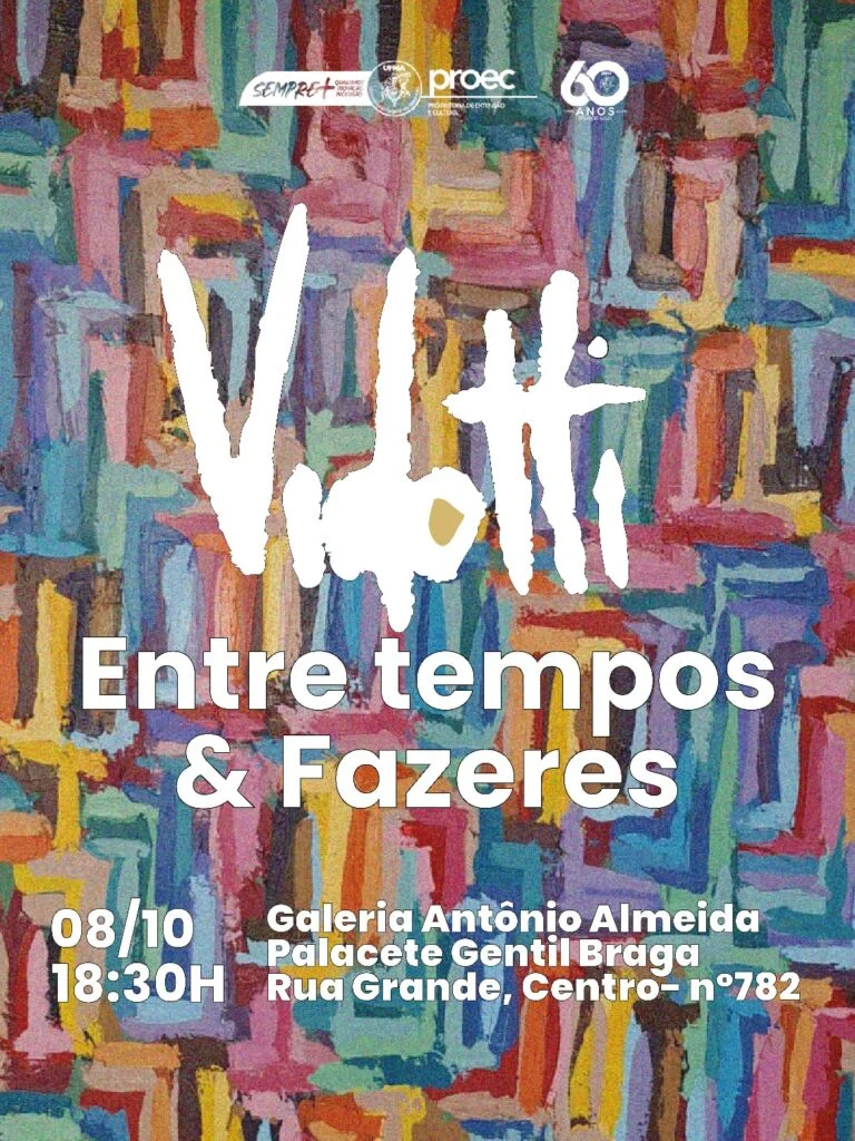 Fábio Vidotti volta ao Palacete Gentil Braga com Exposição Entre Tempos e Fazeres, obras com sucata de computadores e retrospectiva dos 32 anos de carreira