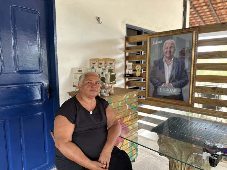 Claudete Pereira de Oliveira, agricultora do Sítio Aconchego da Gorda, avança como finalista no Prêmio Sebrae Mulher de Negócios 2026 na categoria Produtora Rural e Artesã