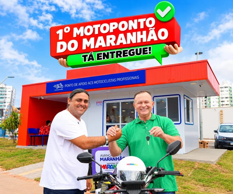 Governo inaugura primeiro MotoPonto para motociclistas profissionais em São Luís, oferecendo refeitório, internet, banheiro e previsão de nova unidade na Cohama