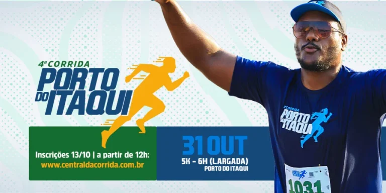 Inscrições para Corrida do Porto do Itaqui começam dia 13 de outubro, Emap confirma prova de 5 km em São Luís, com kit, medalha e meia-entrada para grupos