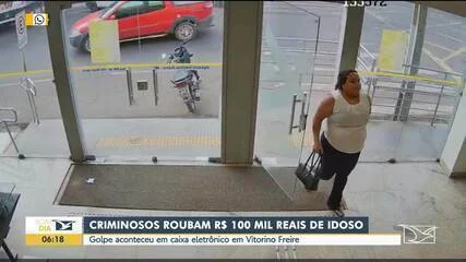 Idoso Cai em Golpe de R$ 100 Mil Dentro de Banco em Vitorino Freire, Câmeras Registram Ação de Quatro Suspeitos